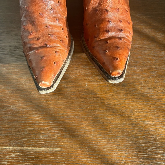 Tony Lama Signature Series Ostrich Leather Western Boots – Women’s 9B - Picture 9 of 16